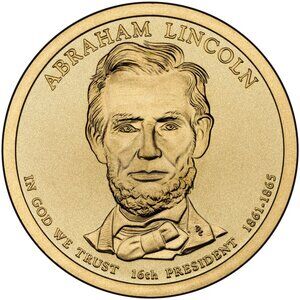 2010 ABRAHAM LINCOLN GOLD PRESIDENTIAL COIN US MINT VERY RARE VERY COLLECTIBLE!
